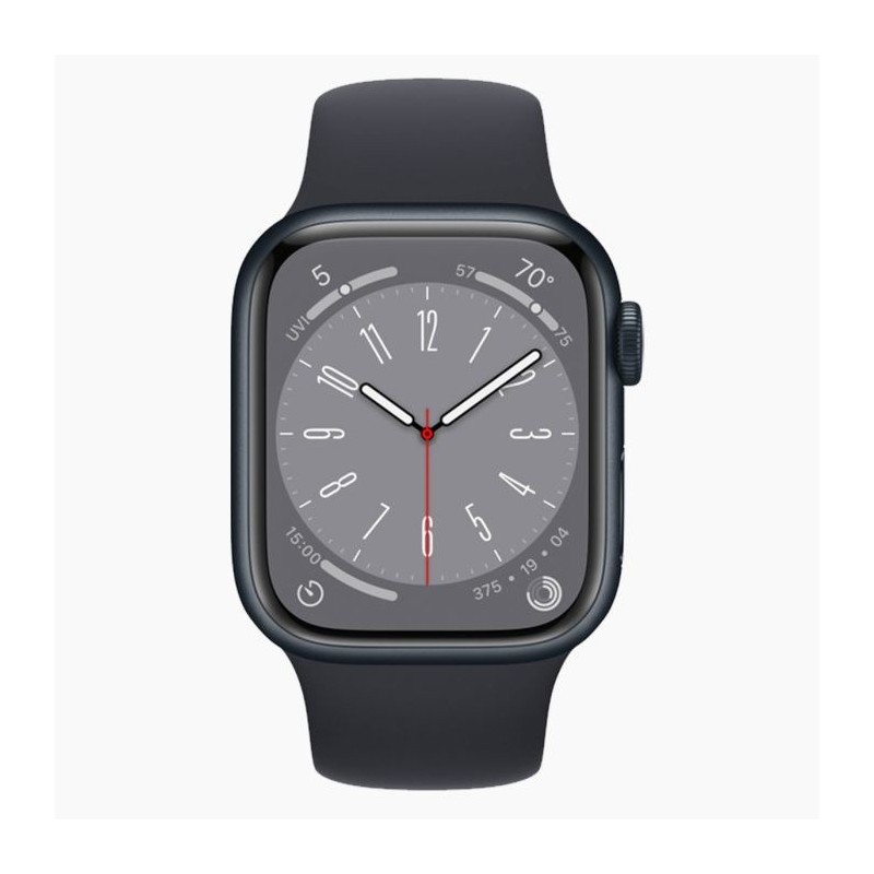 Apple Watch Series 8  Zwart   Black - A grade - Zo goed als nieuw